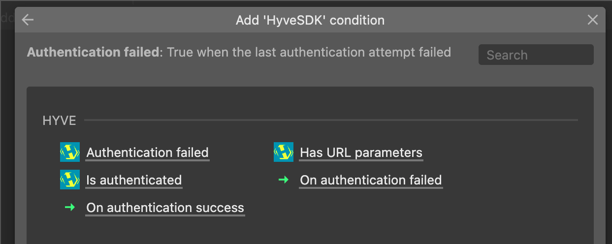 Available Conditions